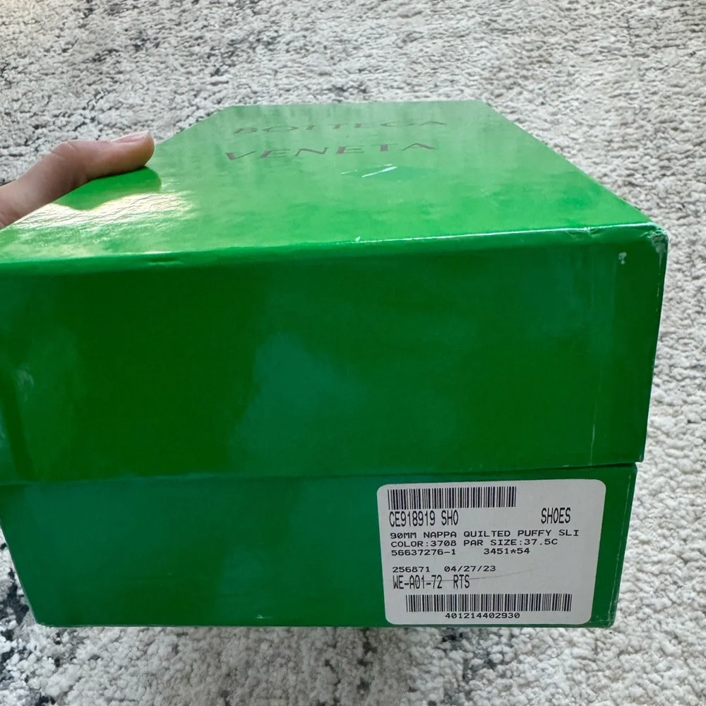 Bottega Veneta Parakeet padded Mule Heels - NWOT - Picture 6 of 9